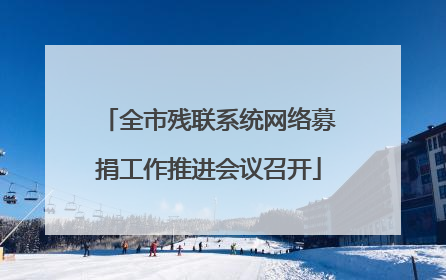 全市残联系统网络募捐工作推进会议召开